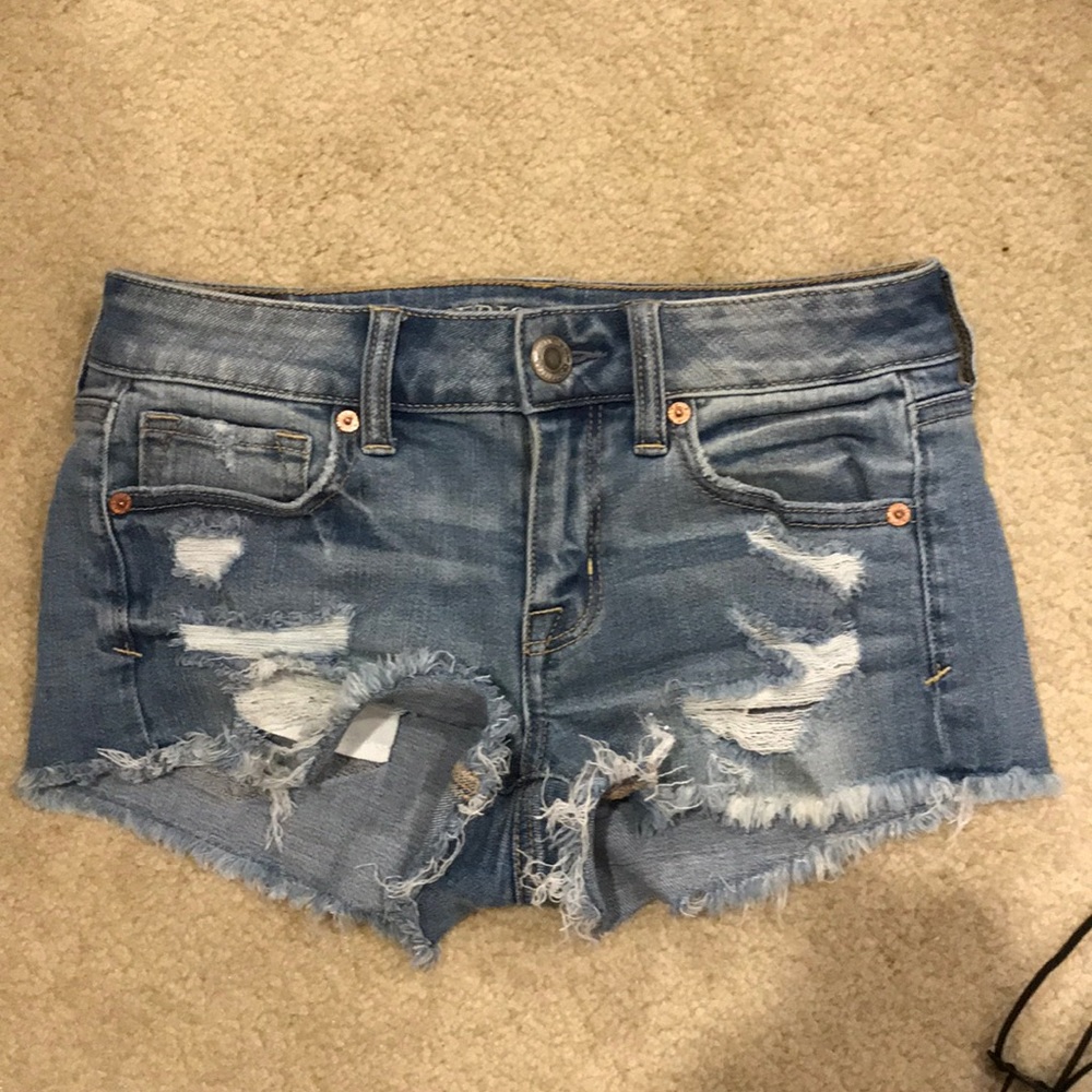 AEO denim shorts